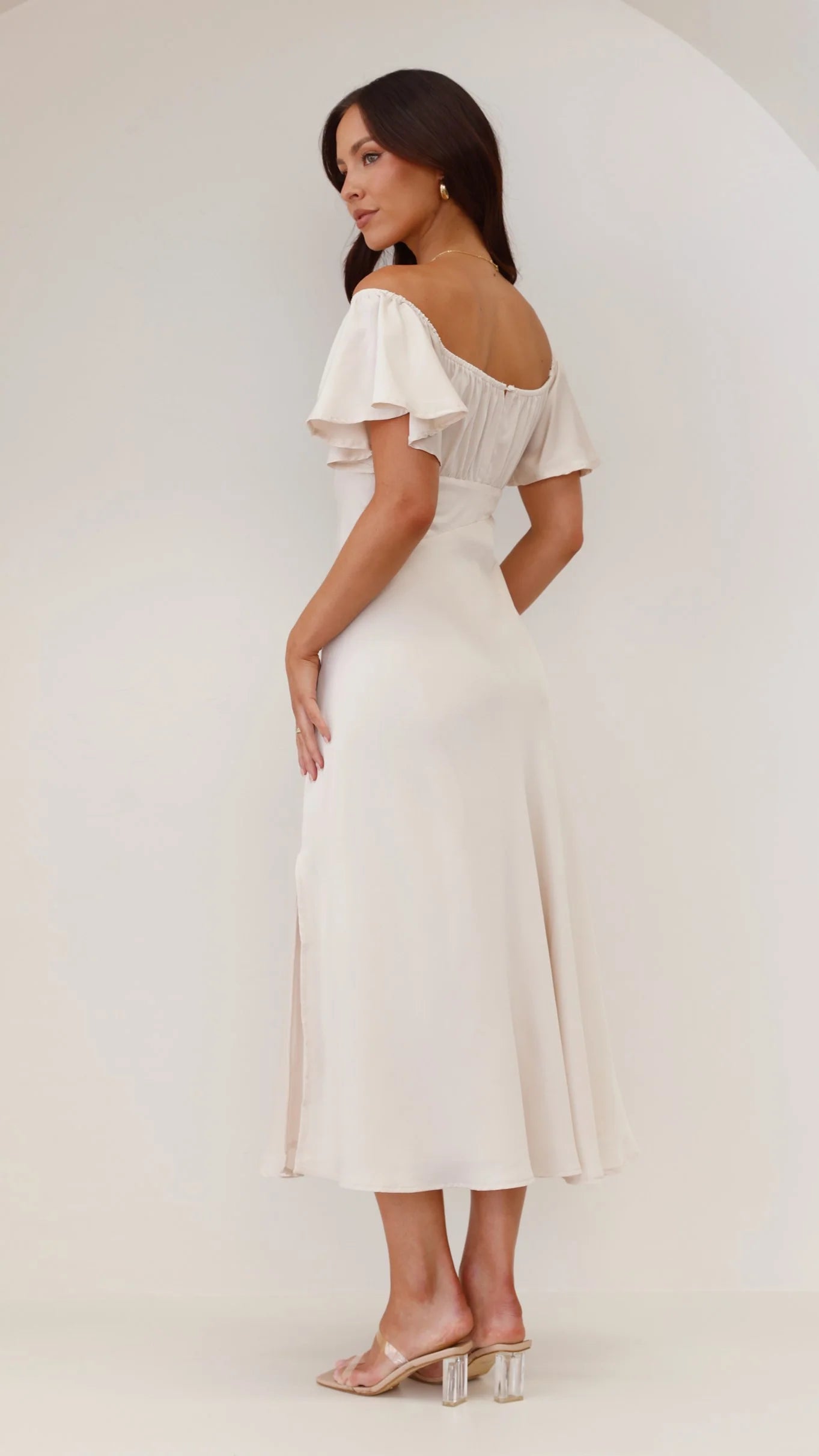 Louisa Midi Dress - Ivory